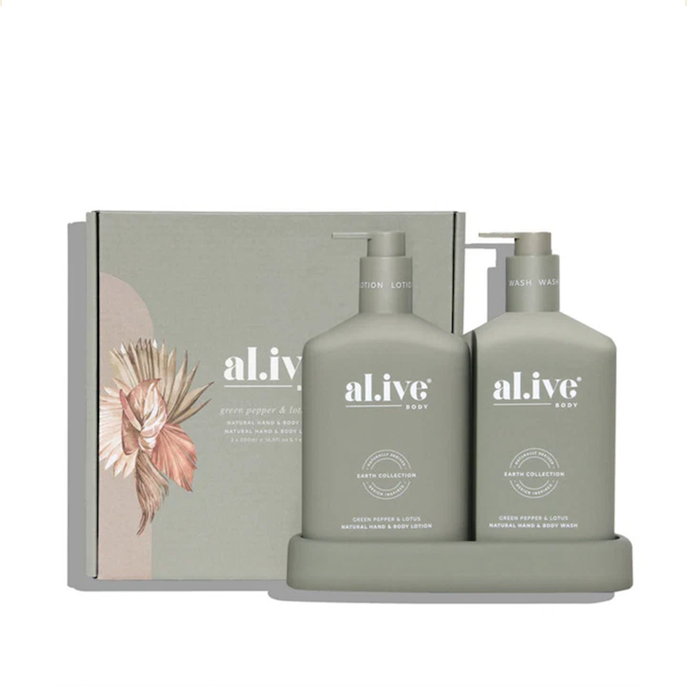 Al.ive | GREEN PEPPER & LOTUS set with tray