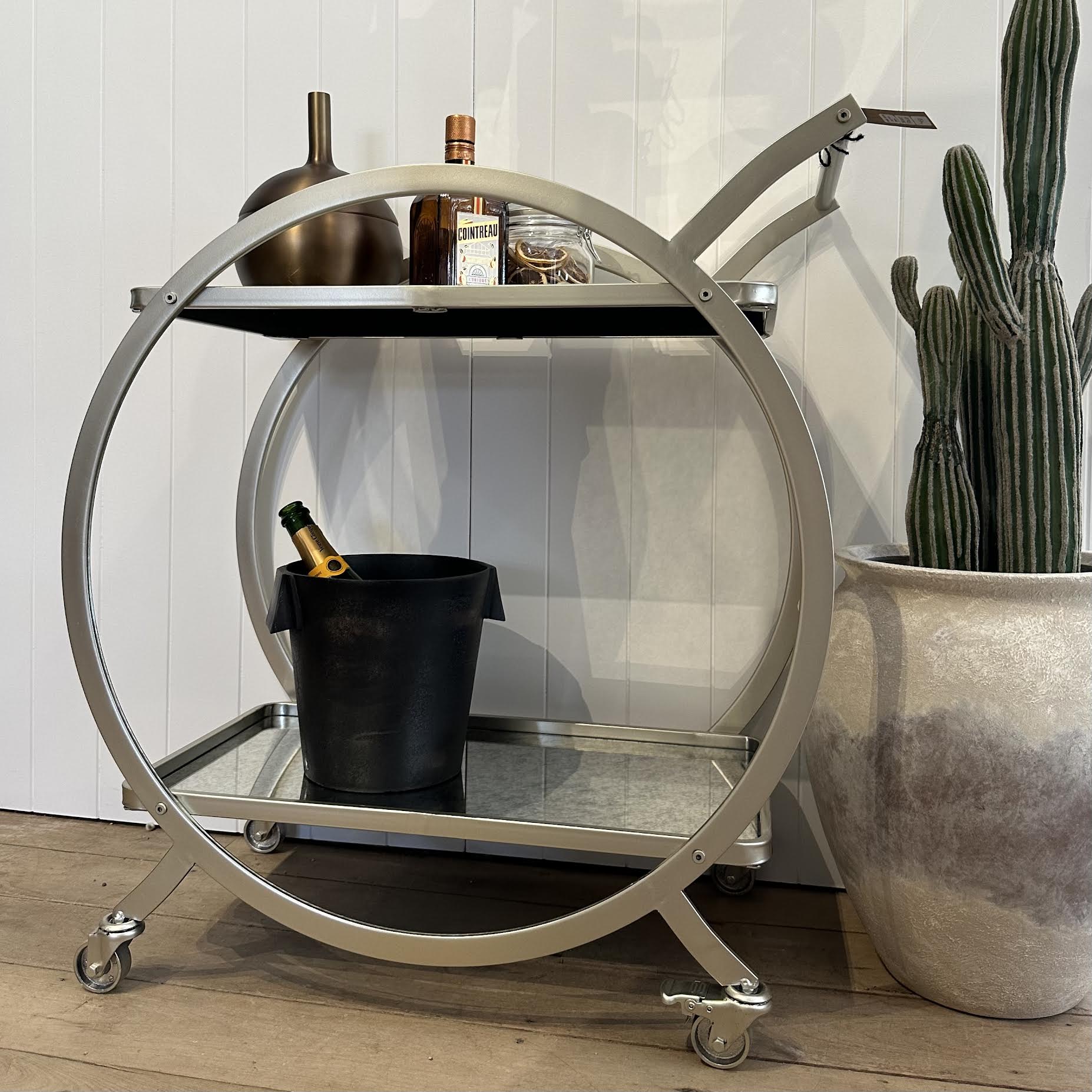 Drinks Trolley | Neutral Metal