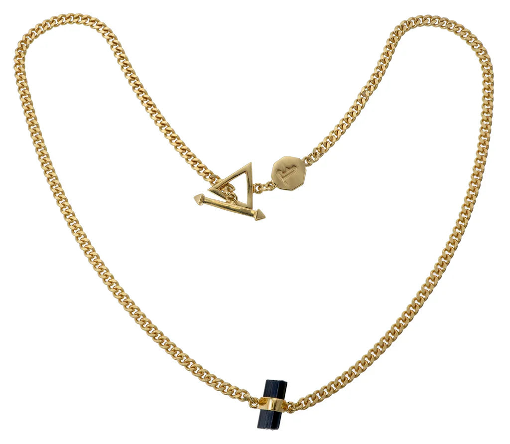 Necklace | Tourmaline & Gold Chain