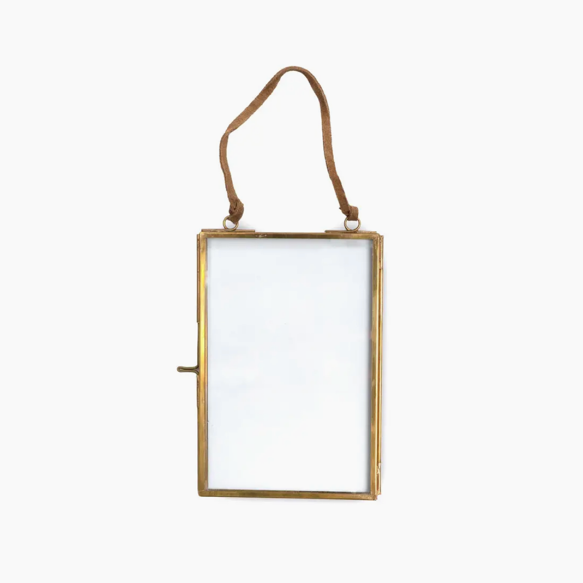 Brass & Glass Hanging Frame 