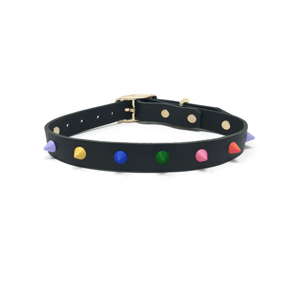 Noir Leather Collar |  Memphis
