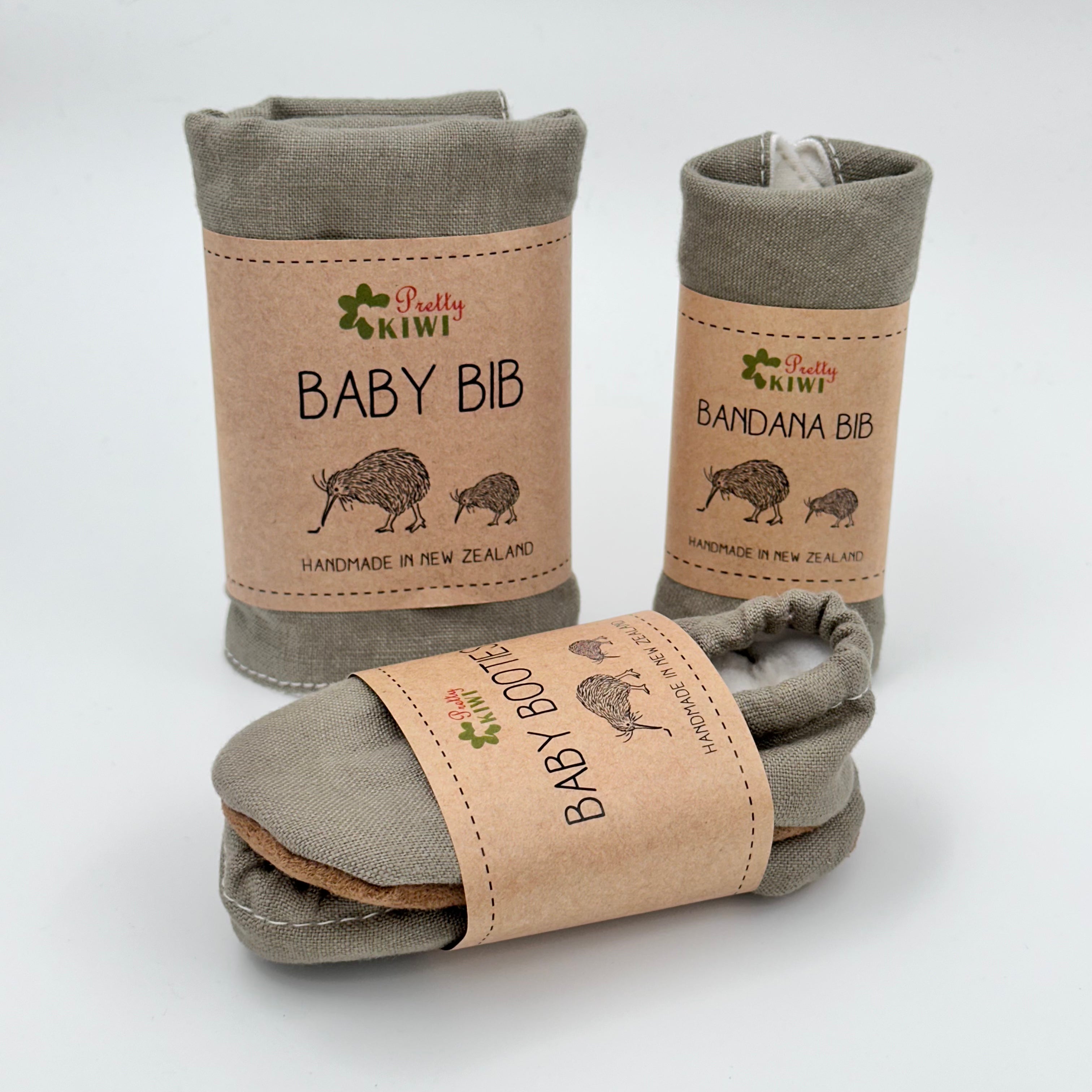 Bib | 100% Linen Olive