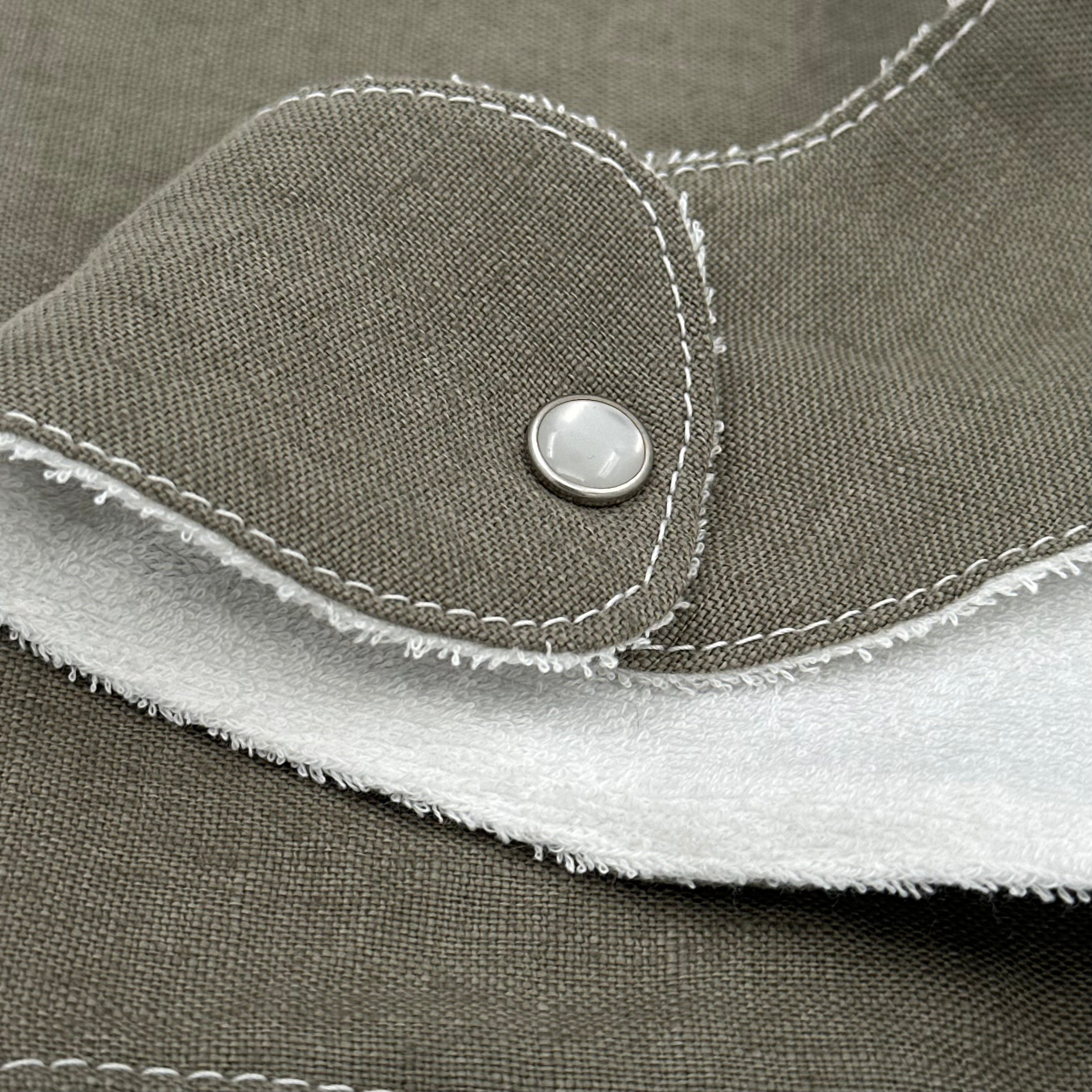 Bib | 100% Linen Olive