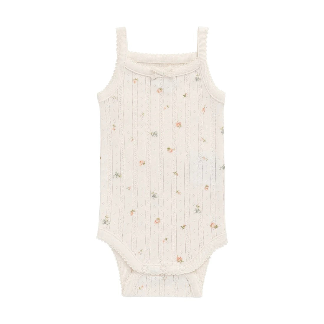 Jamie Kay Organic Cotton Pointelle Singlet Suit - Sweet Magnolia Simple