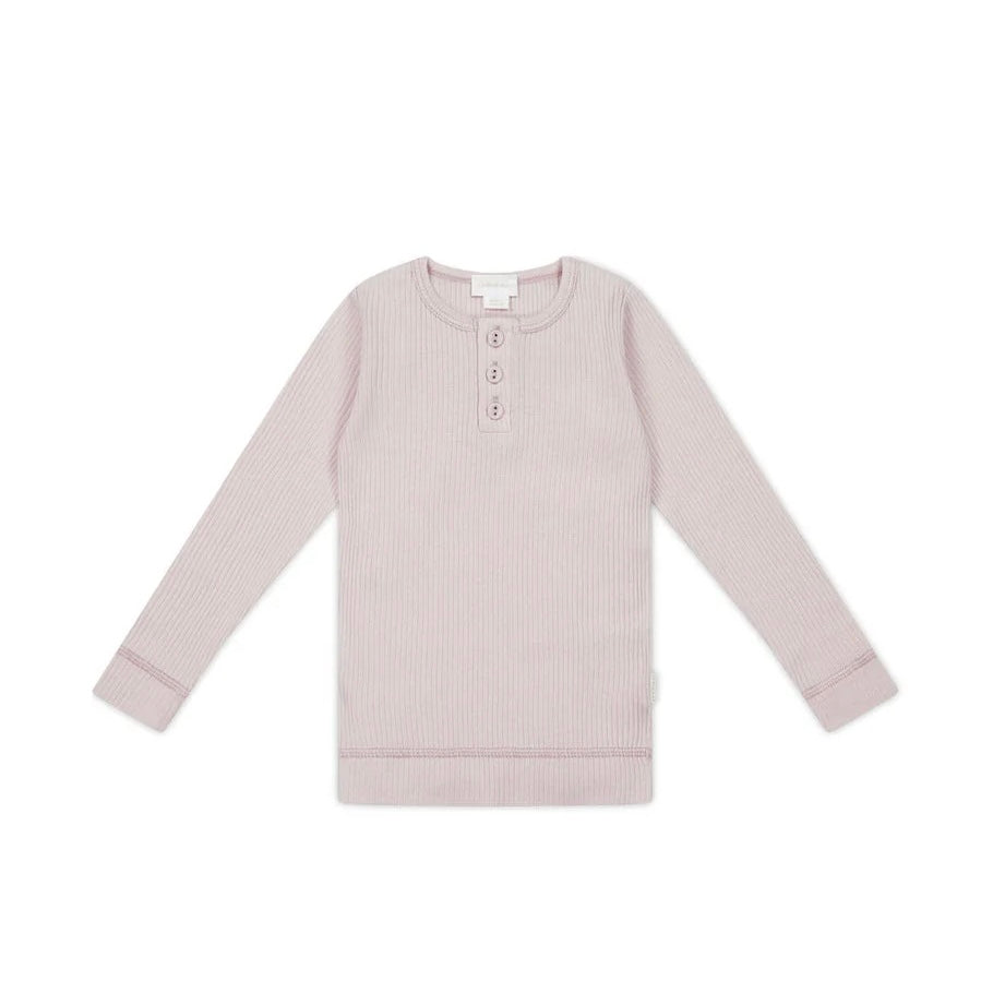 Jamie Kay Organic Cotton Modal Long Sleeve Top - Violet Tint