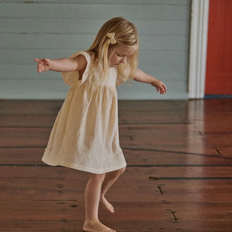 Nature Baby | Bonnie Dress - Golden Stripe