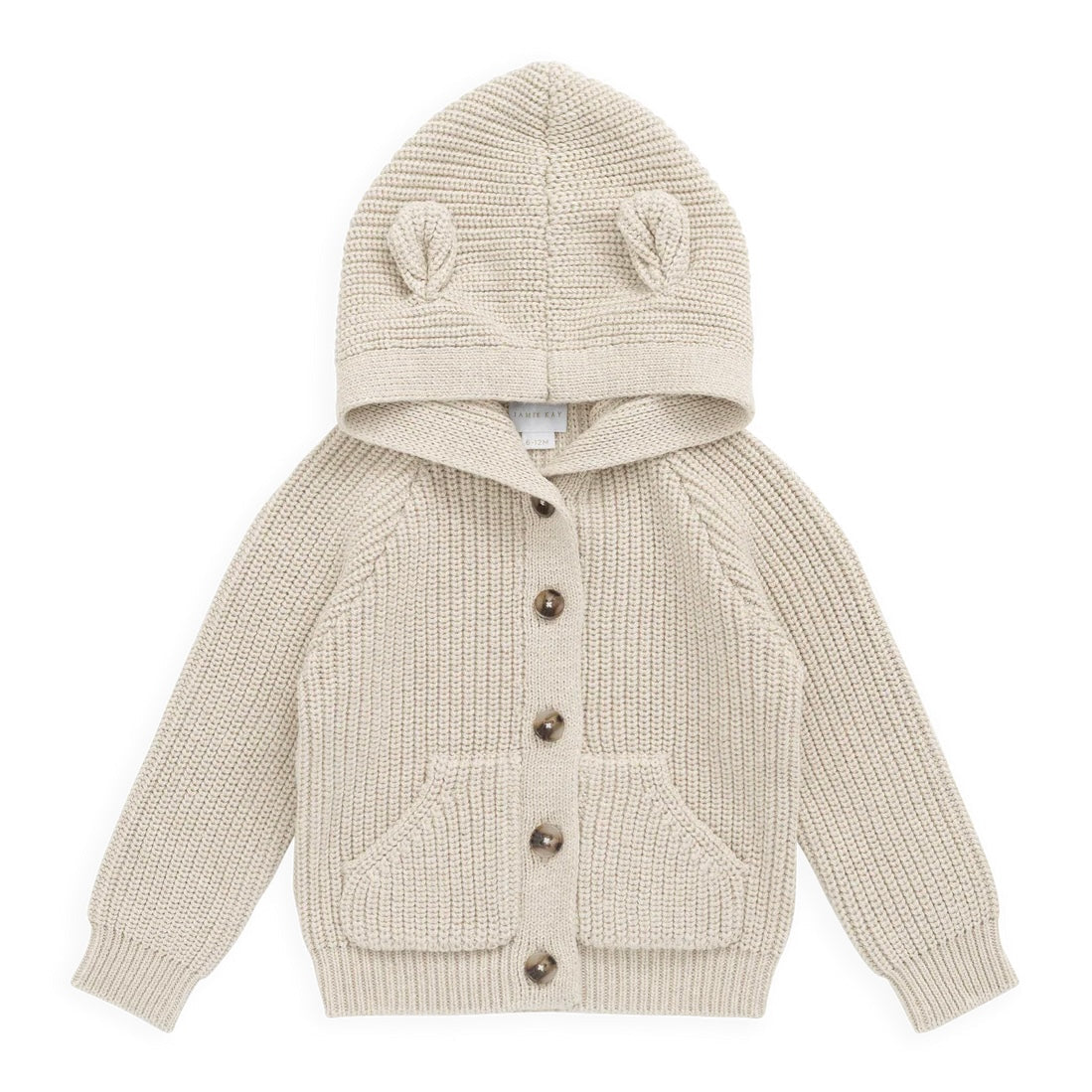 Jamie Kay Bear Cardigan - Vanilla