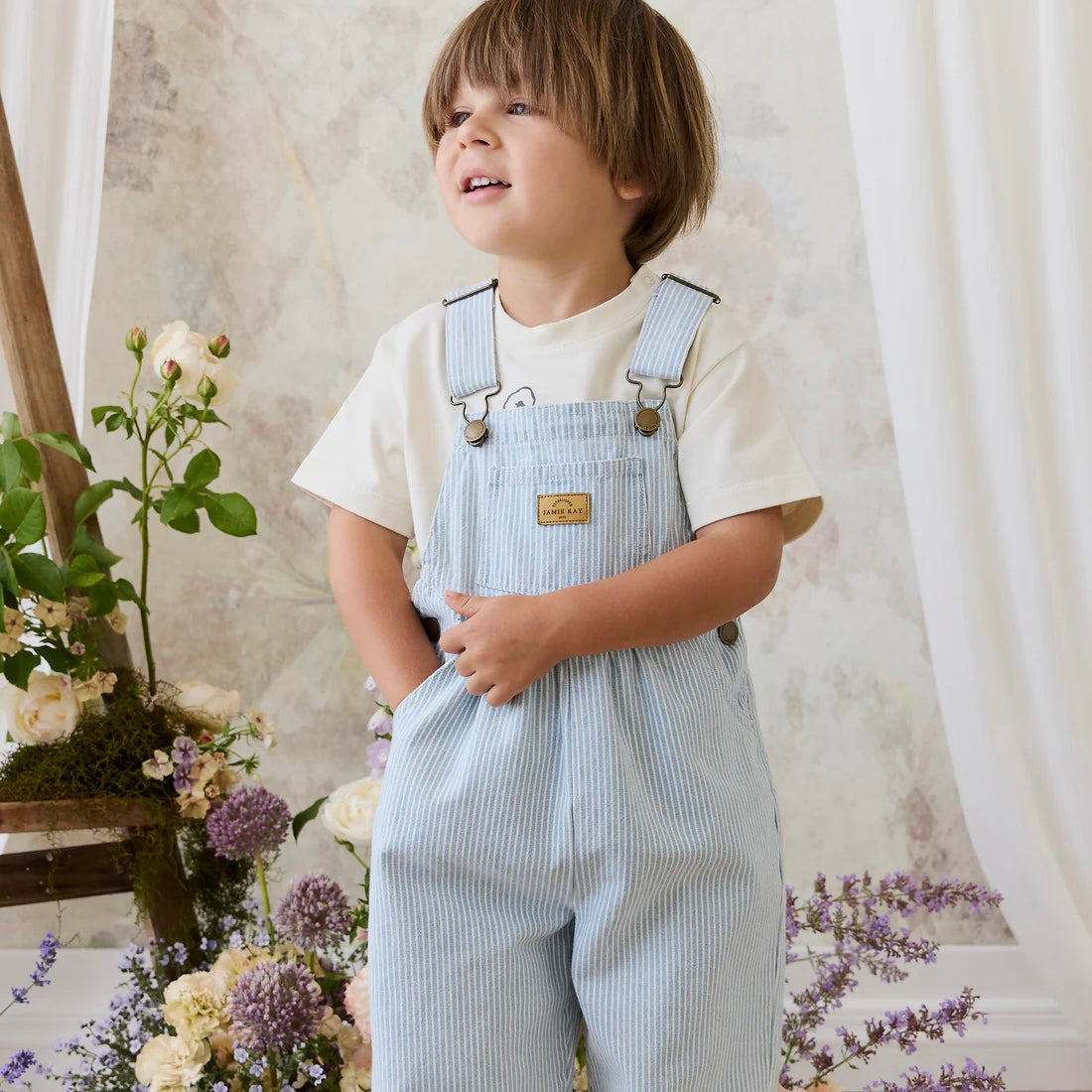 Jamie Kay Cecil Overall - Sunday Stripe