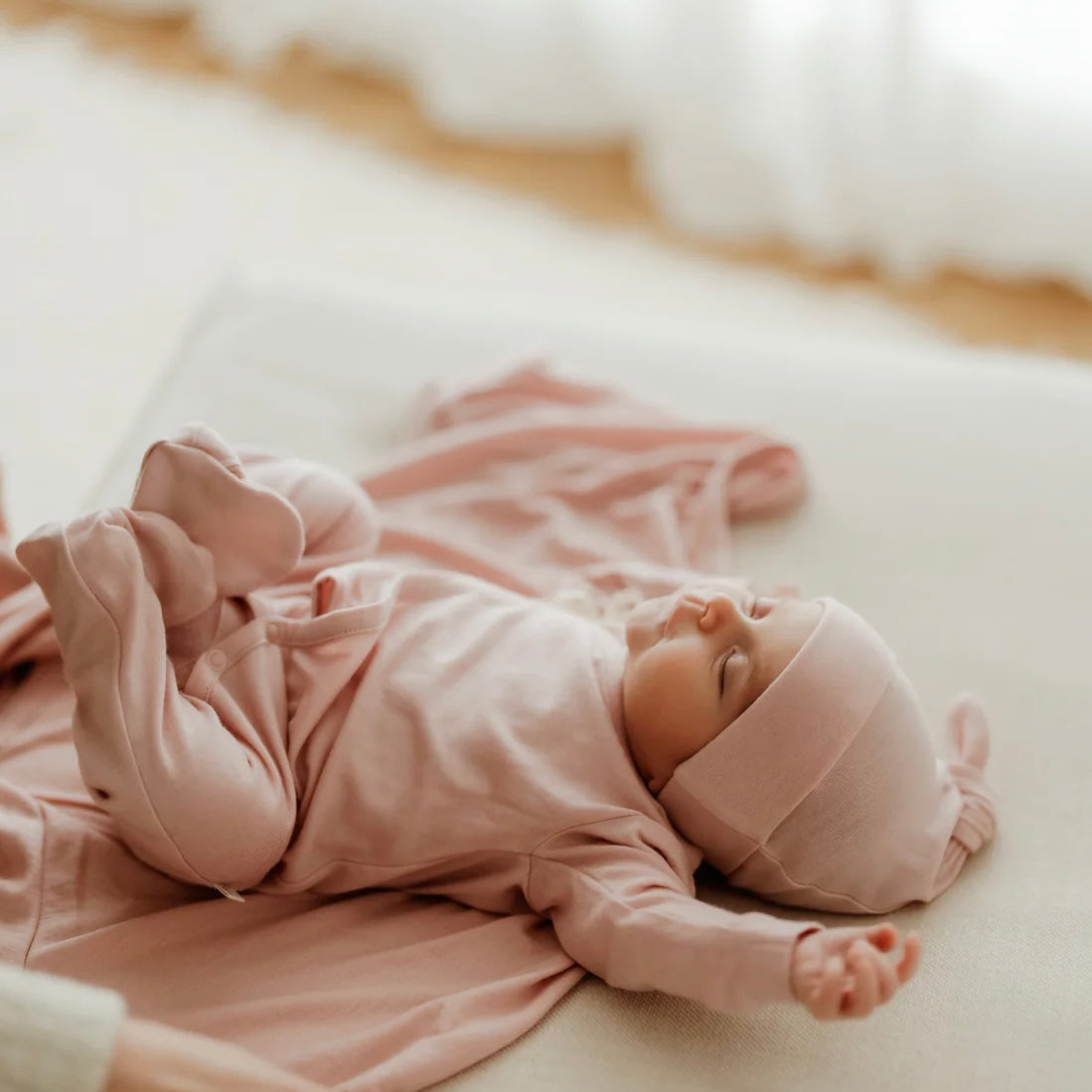 Jamie Kay/Merino Kids - Merino Wrap Onepiece - Cloud Pink