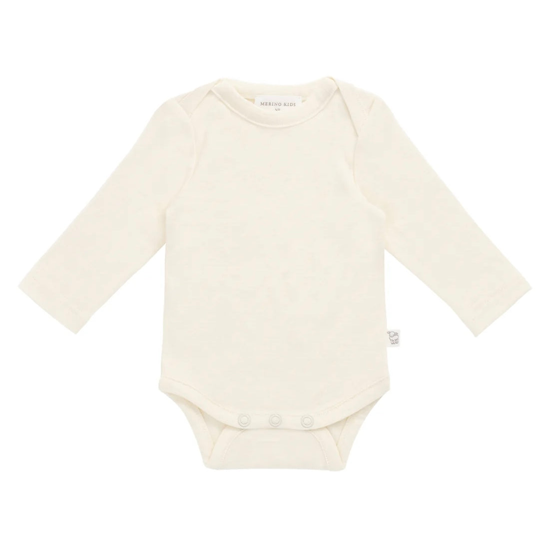 Jamie Kay/Merino Kids Merino Long Sleeve Envelope Bodysuit - Cloud