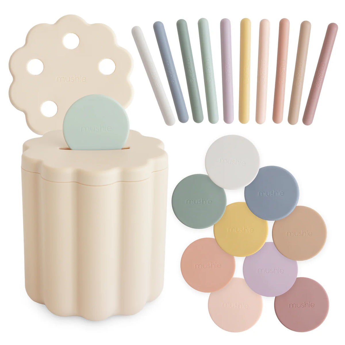 Mushie | Coin and Tube Sorting Set