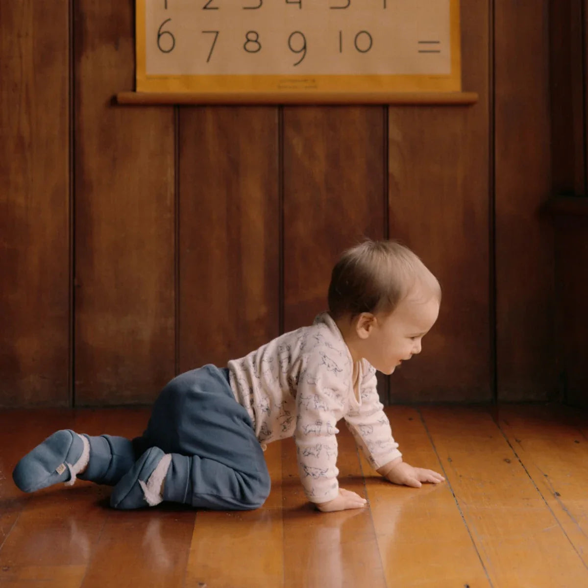 Nature Baby | Cotton Drawstring Pants - Vintage Indigo