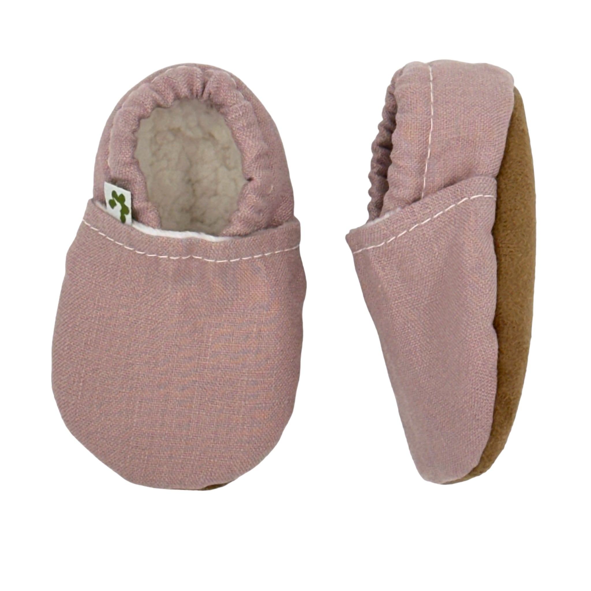 Booties | 100% Linen Blush