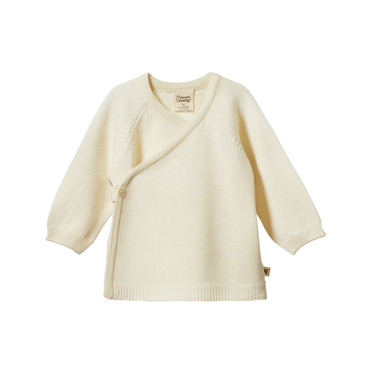 Nature Baby | Merino Knit Kimono Jacket - Natural