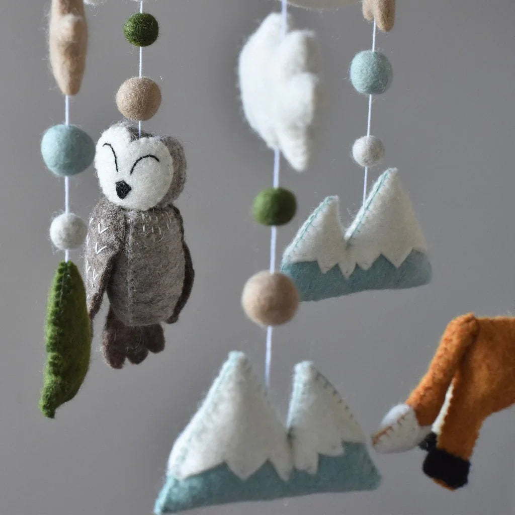 NZ Wool Felt Baby Mobiles (5 options)
