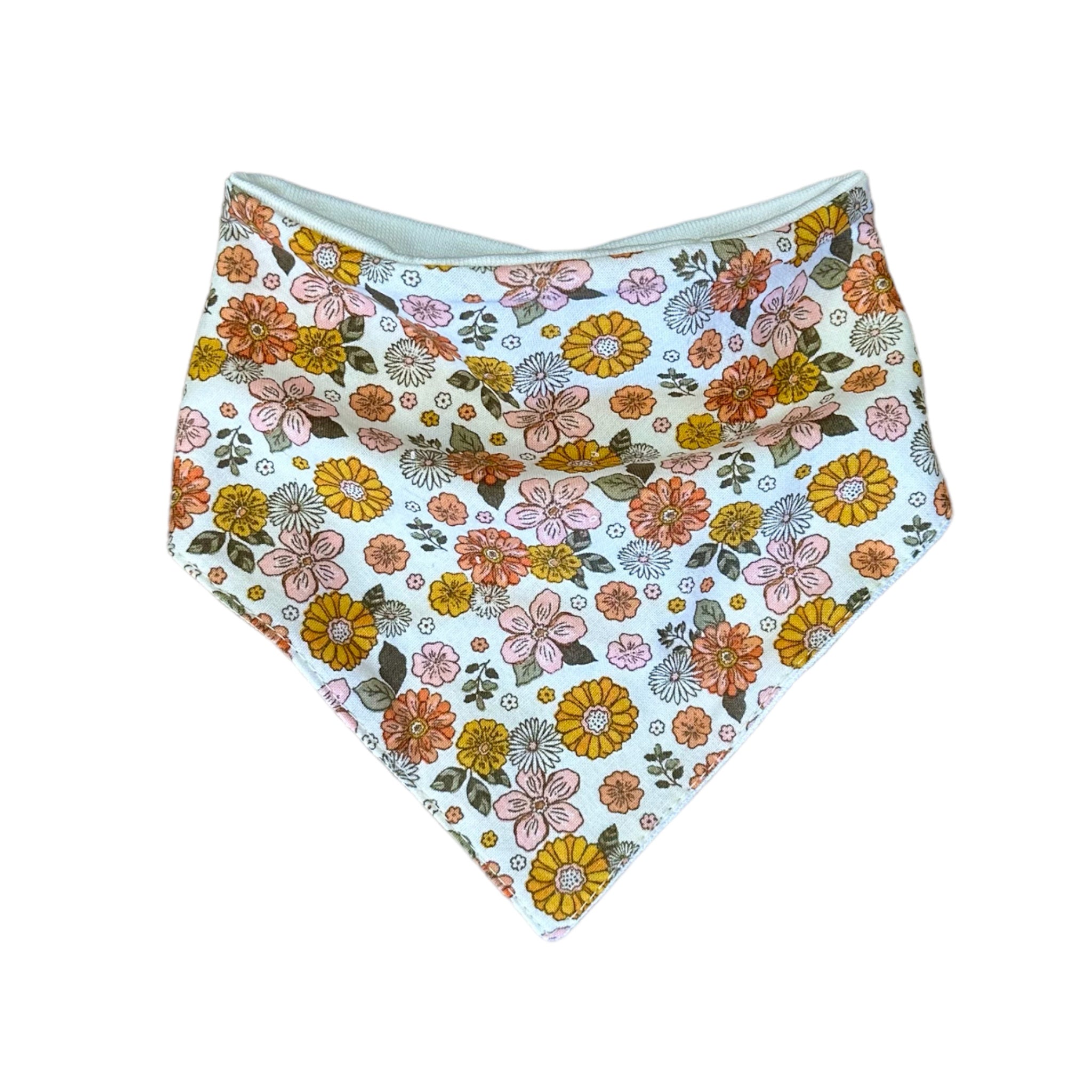 Bandana Bib | Boho Daisies