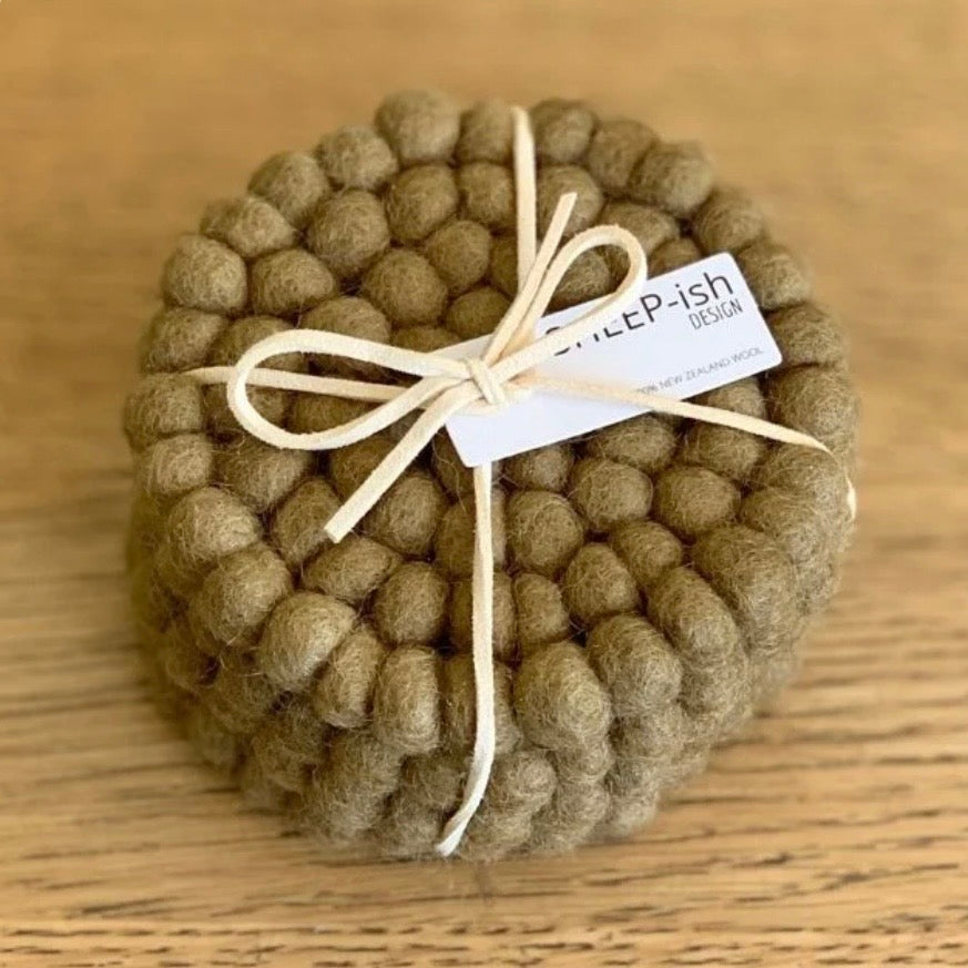 Coasters | Felt Coasters 100% NZ Wool - set of 4