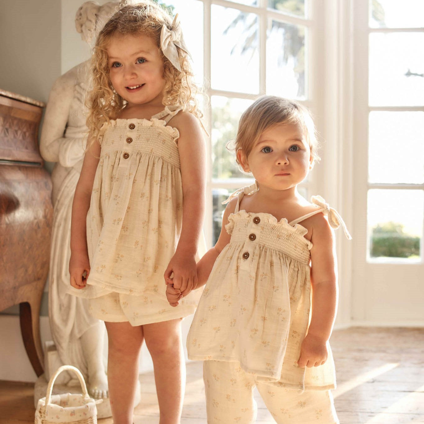 Jamie Kay Organic Cotton Muslin Elodie Short - Pauline Chamomile