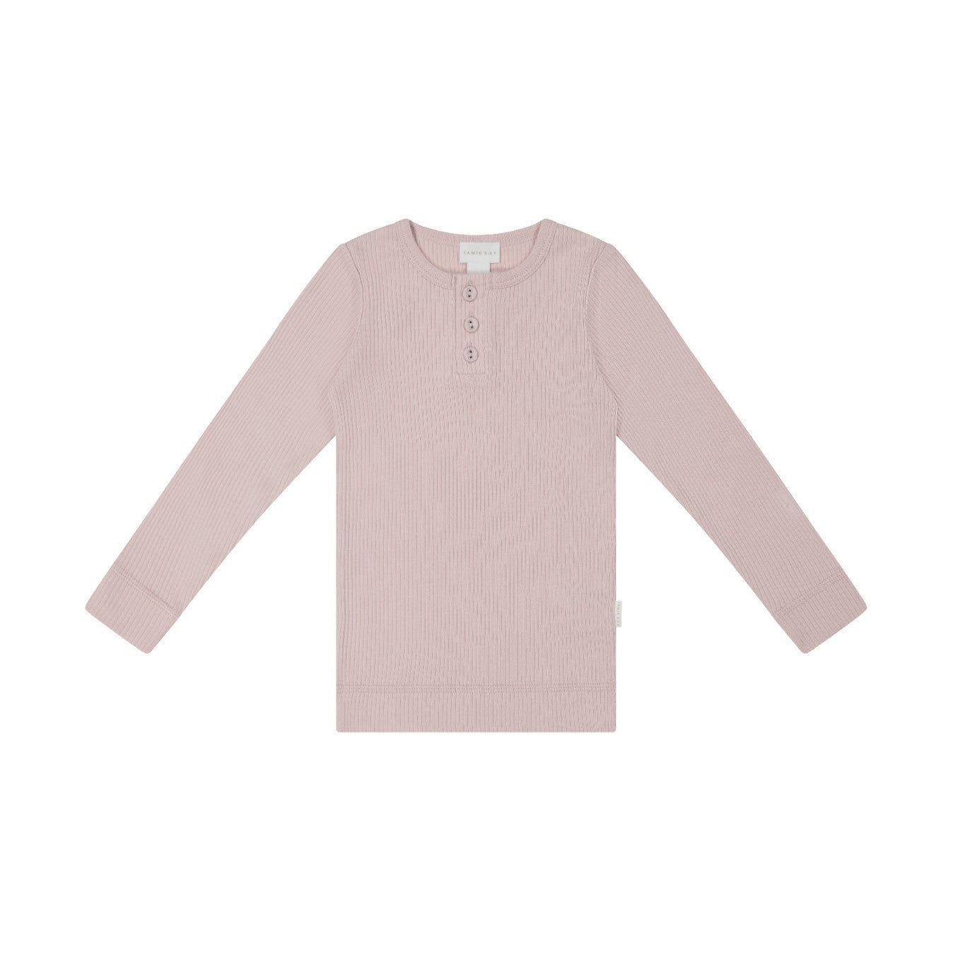 Jamie Kay Organic Cotton Modal Long Sleeve Henley - Old Rose