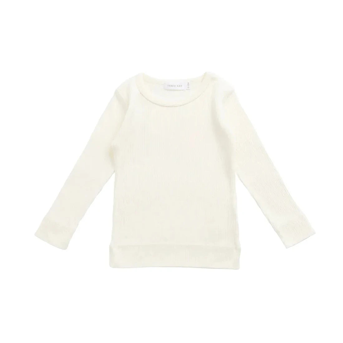White long-sleeve shirt on a white background