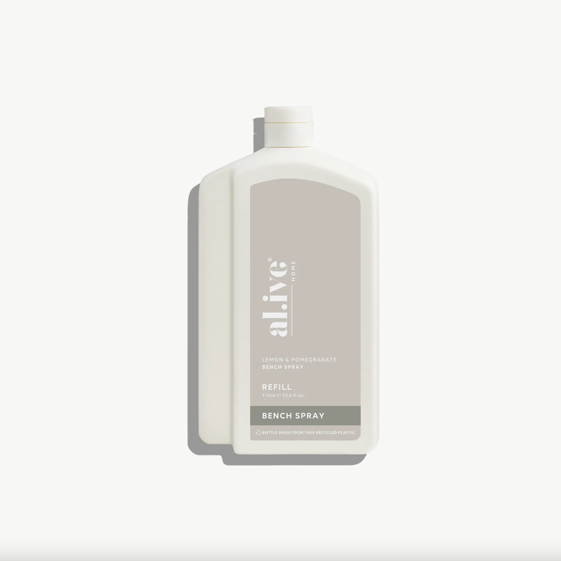 Bottle of 'alling' bench spray on a white background