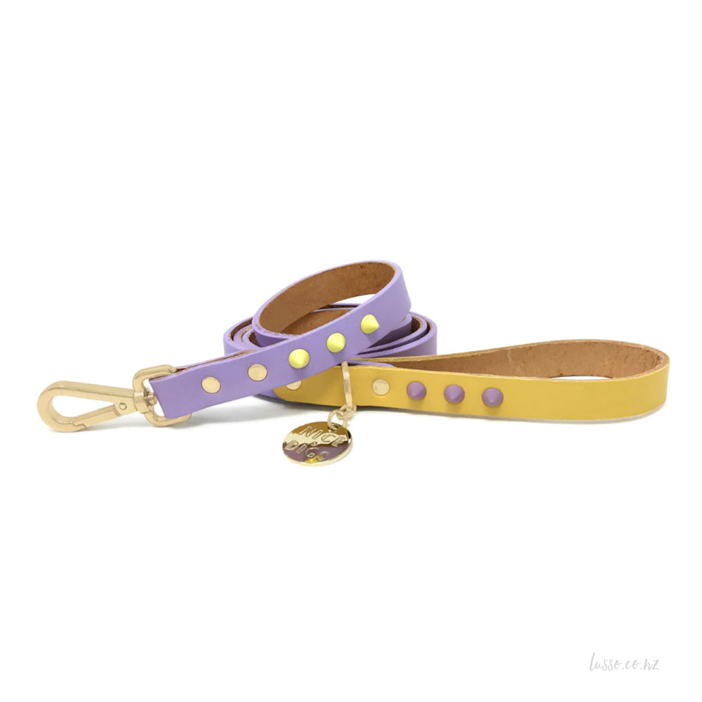 Leather Lead | Lilac