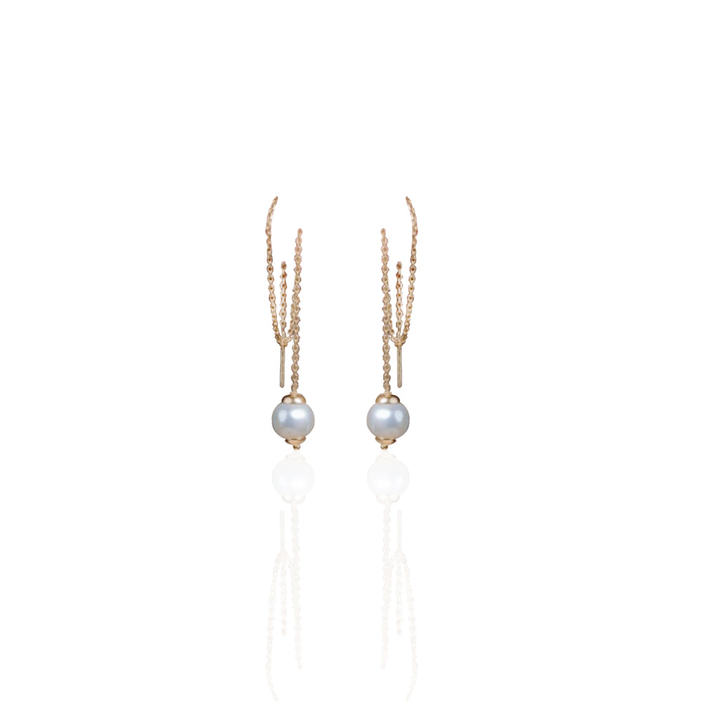 Earrings | Freshwater Pearl Threaders