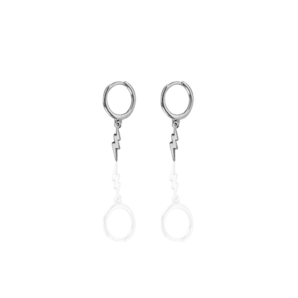 Earrings | Lightning Bolt Hoops