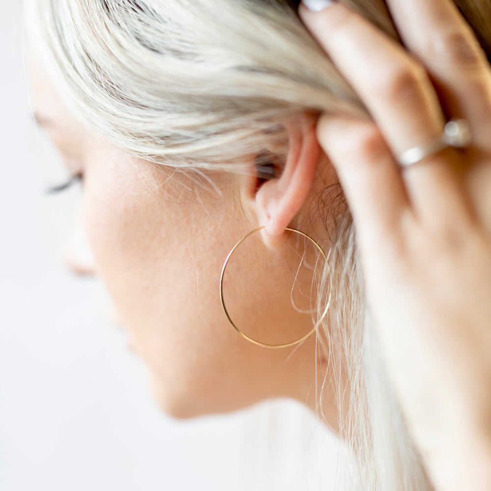 Earrings | Large Gold Hoops