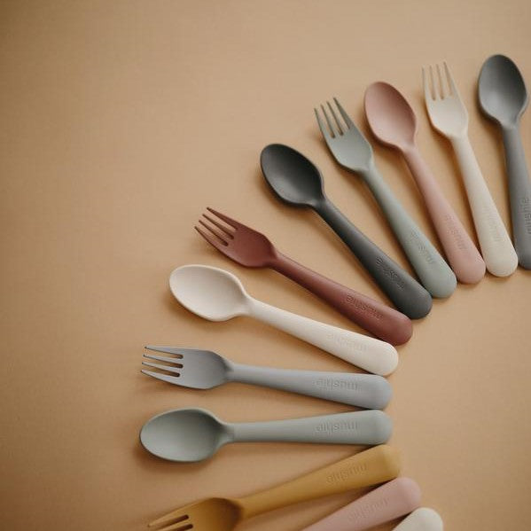 Mushie | Fork and Spoon Set
