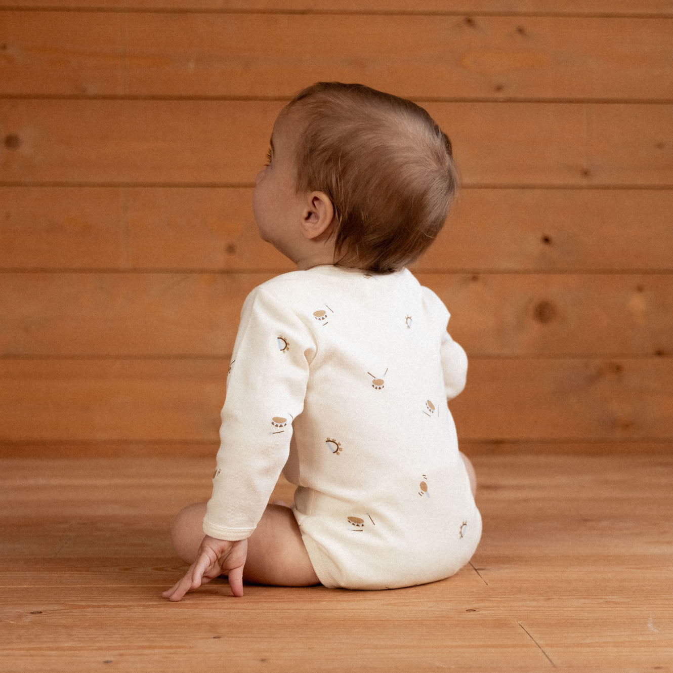 Nature Baby | Cotton Long Sleeve Bodysuit - Mini Music
