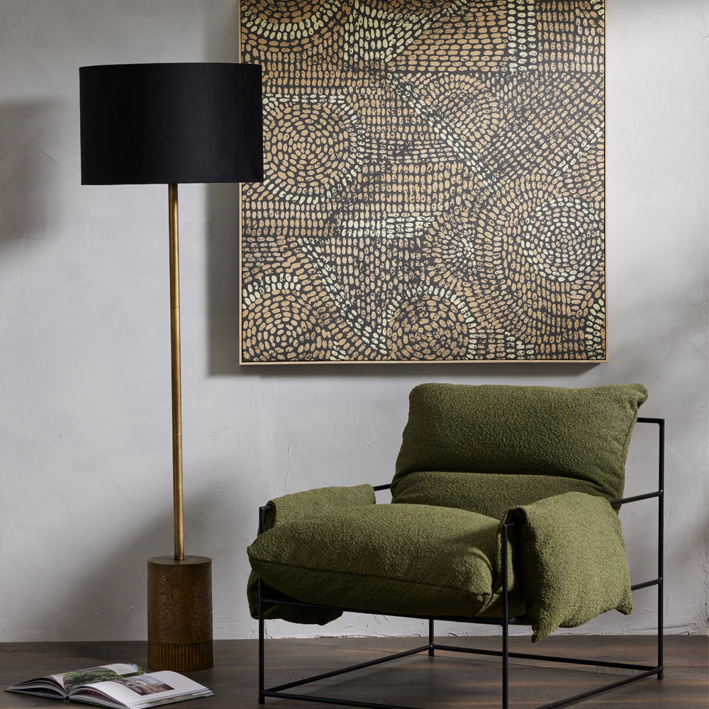 Floor Lamp | Antique Brass