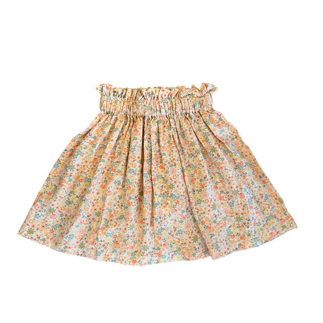 Floral patterned skirt on a white background