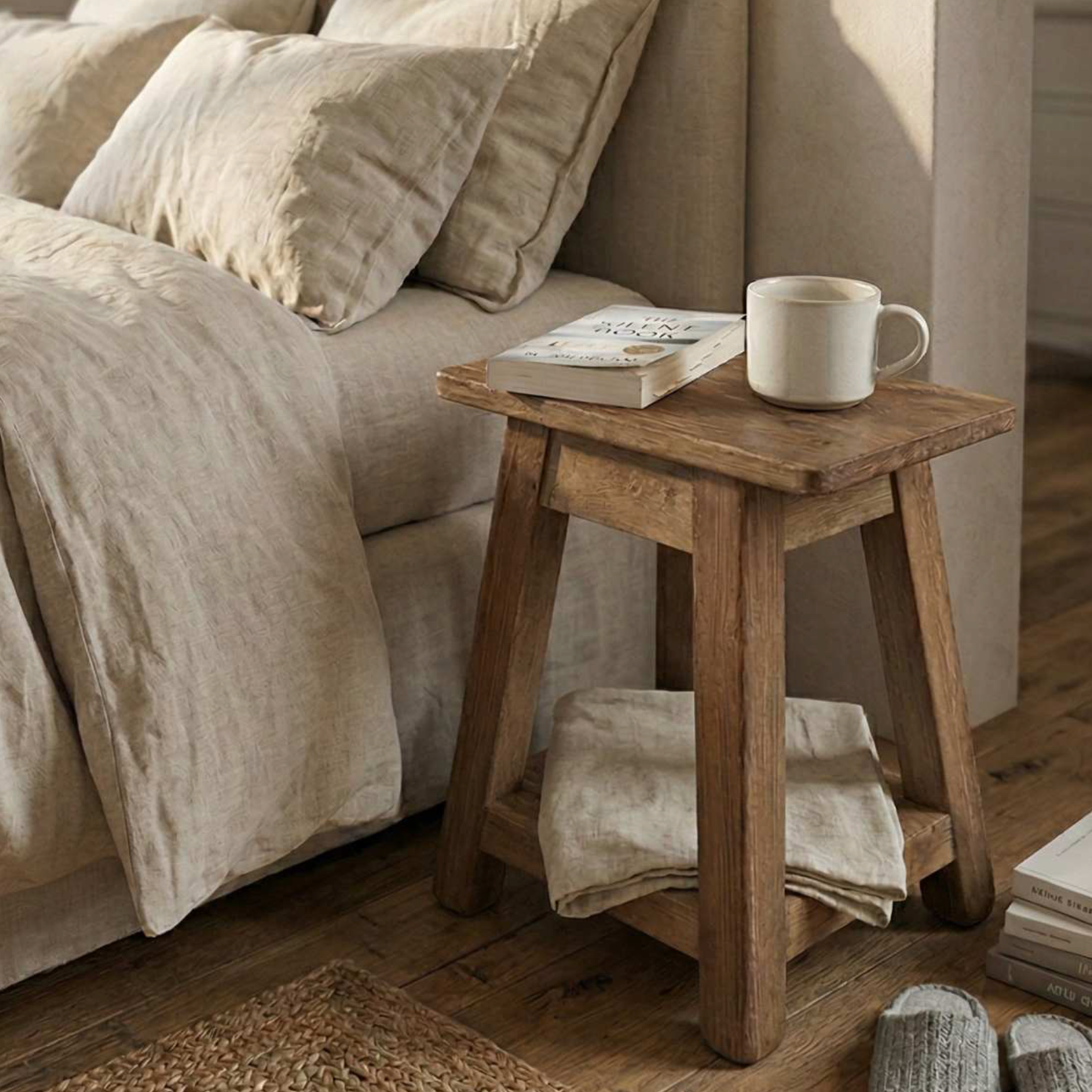 Vintage wooden stool 