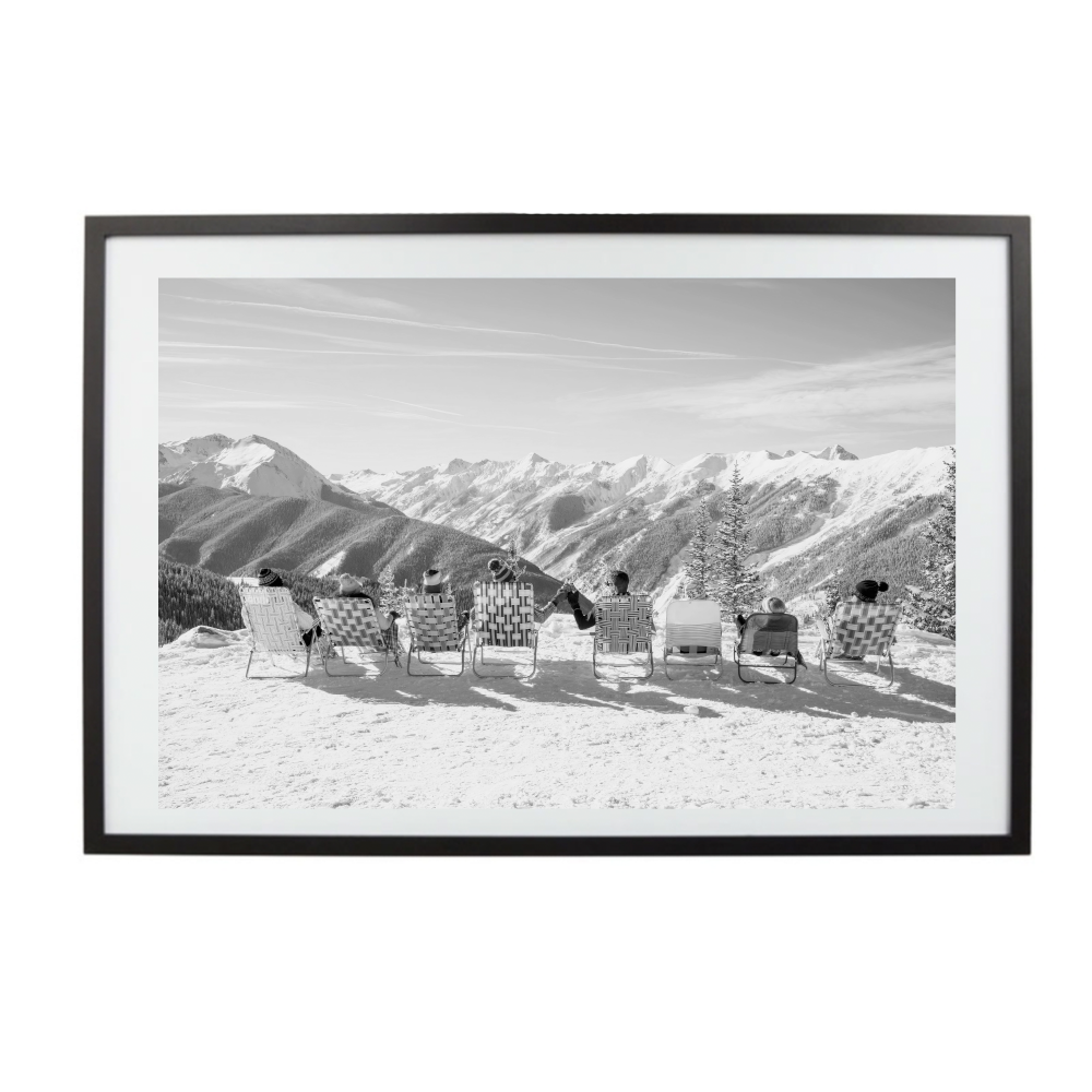 Art Print | Relaxed Skiiers