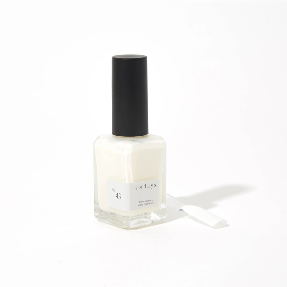 Sunday's Nail Polish | Soft White (sheer) No43