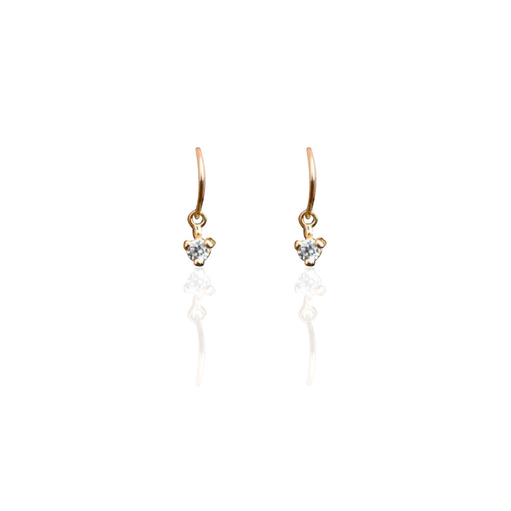 Earrings | Droplet Earrings CZ