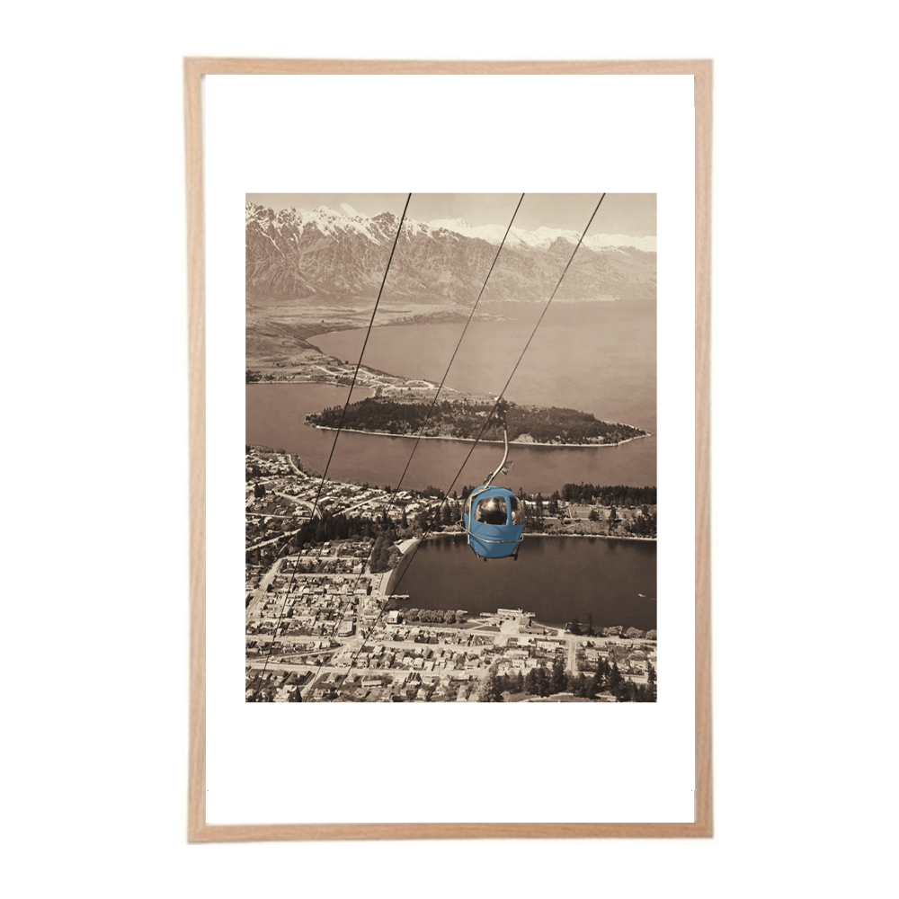 Print | Queenstown Retro Gondola (4 colours)