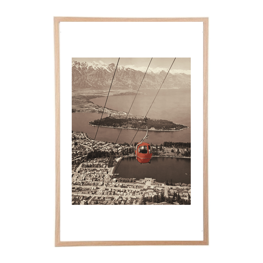 Print | Queenstown Retro Gondola (4 colours)