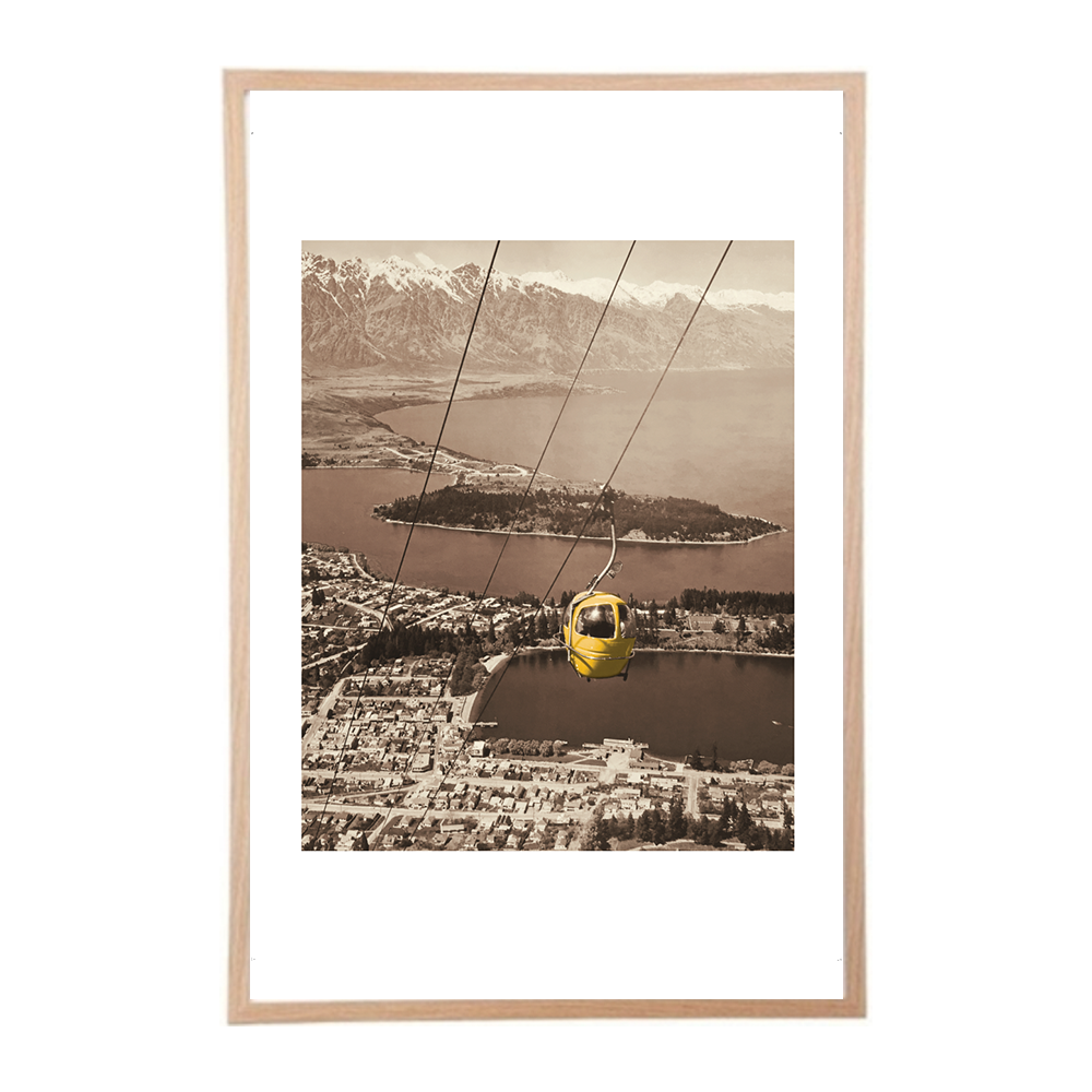 Print | Queenstown Retro Gondola (4 colours)