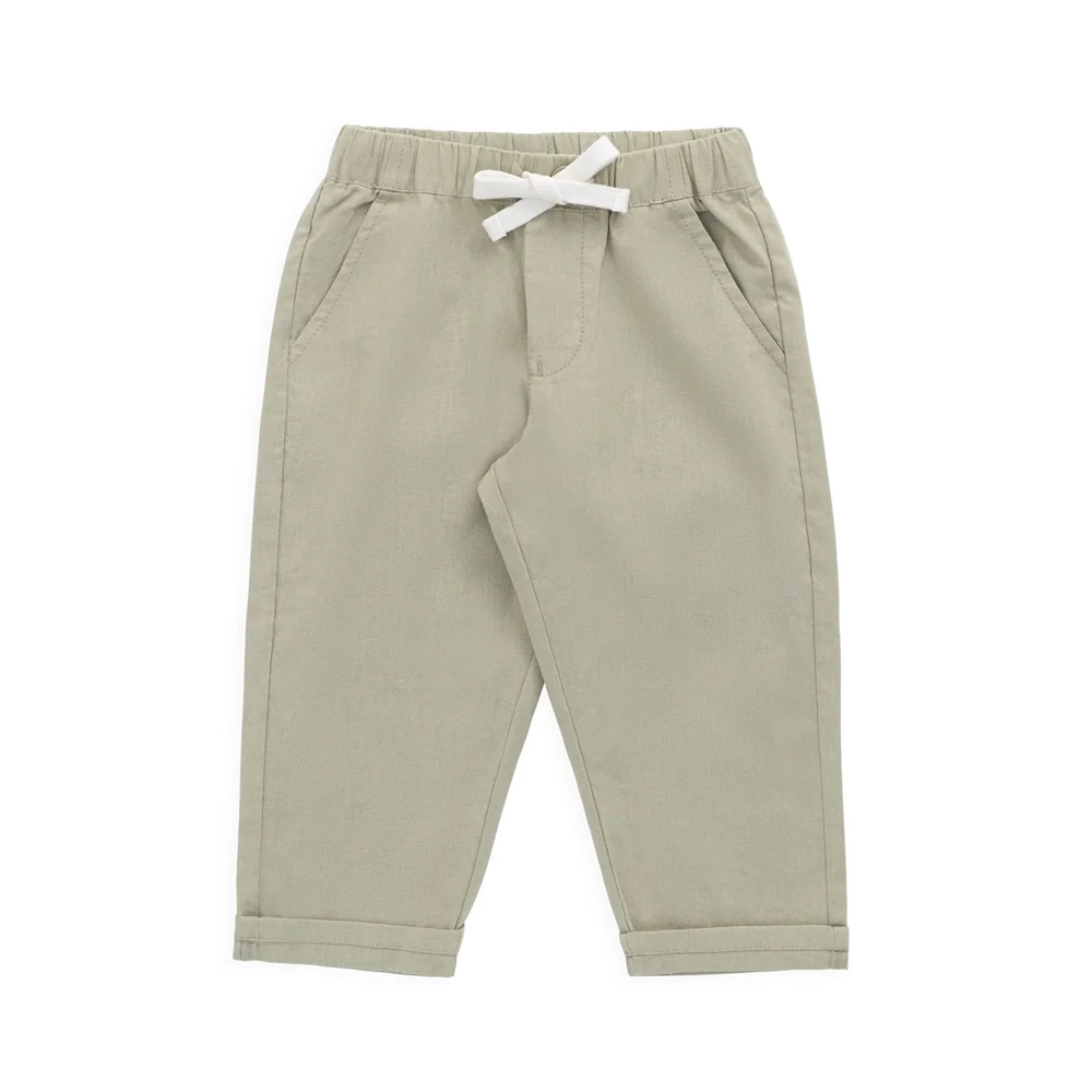 Jamie Kay Ali Linen/Cotton Pant - Lichen