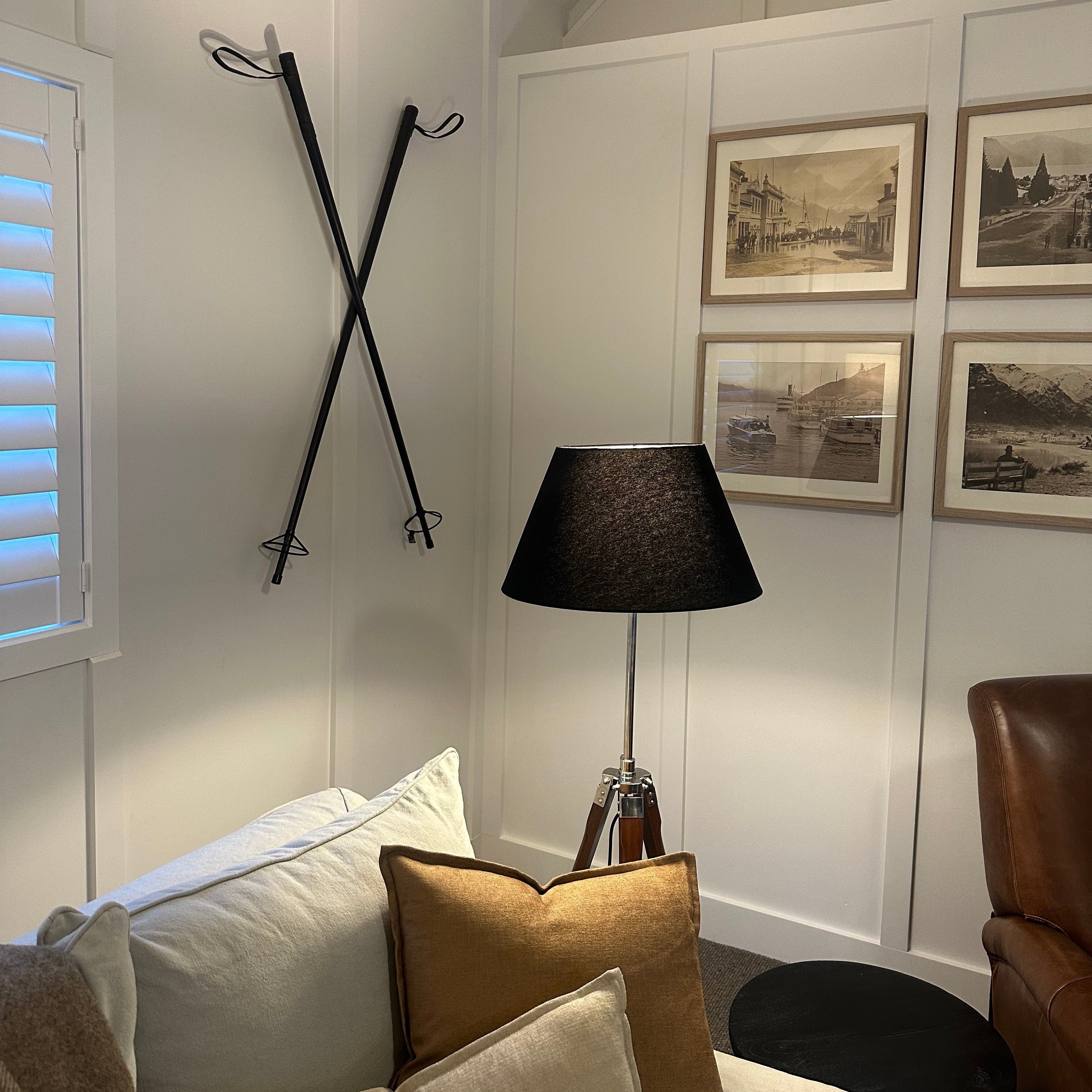 Ski Poles | Antique Finish