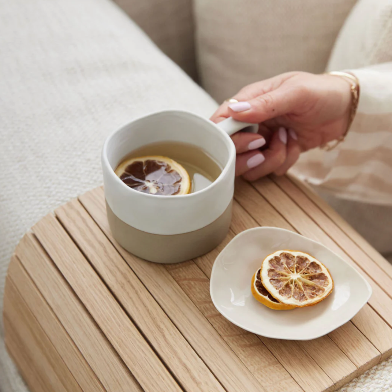 Armrest Cover | Wooden Slat