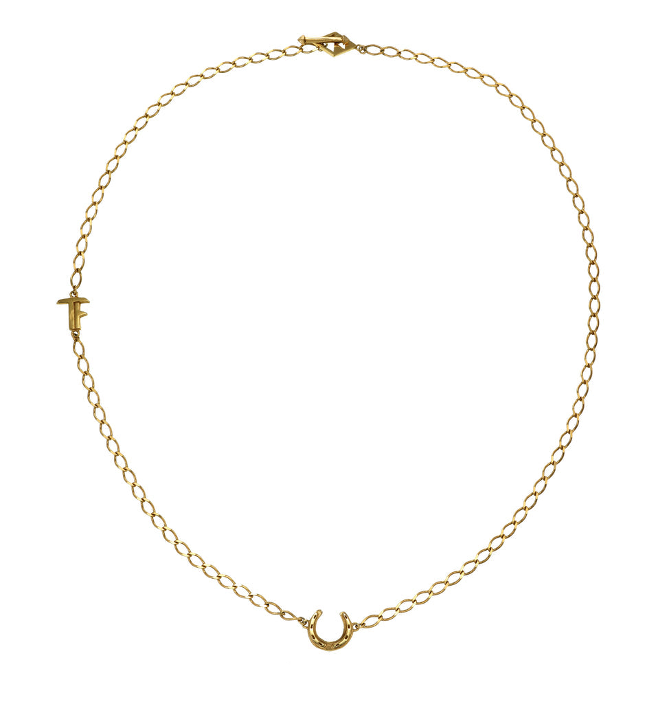 Lucky horse shoe necklace 