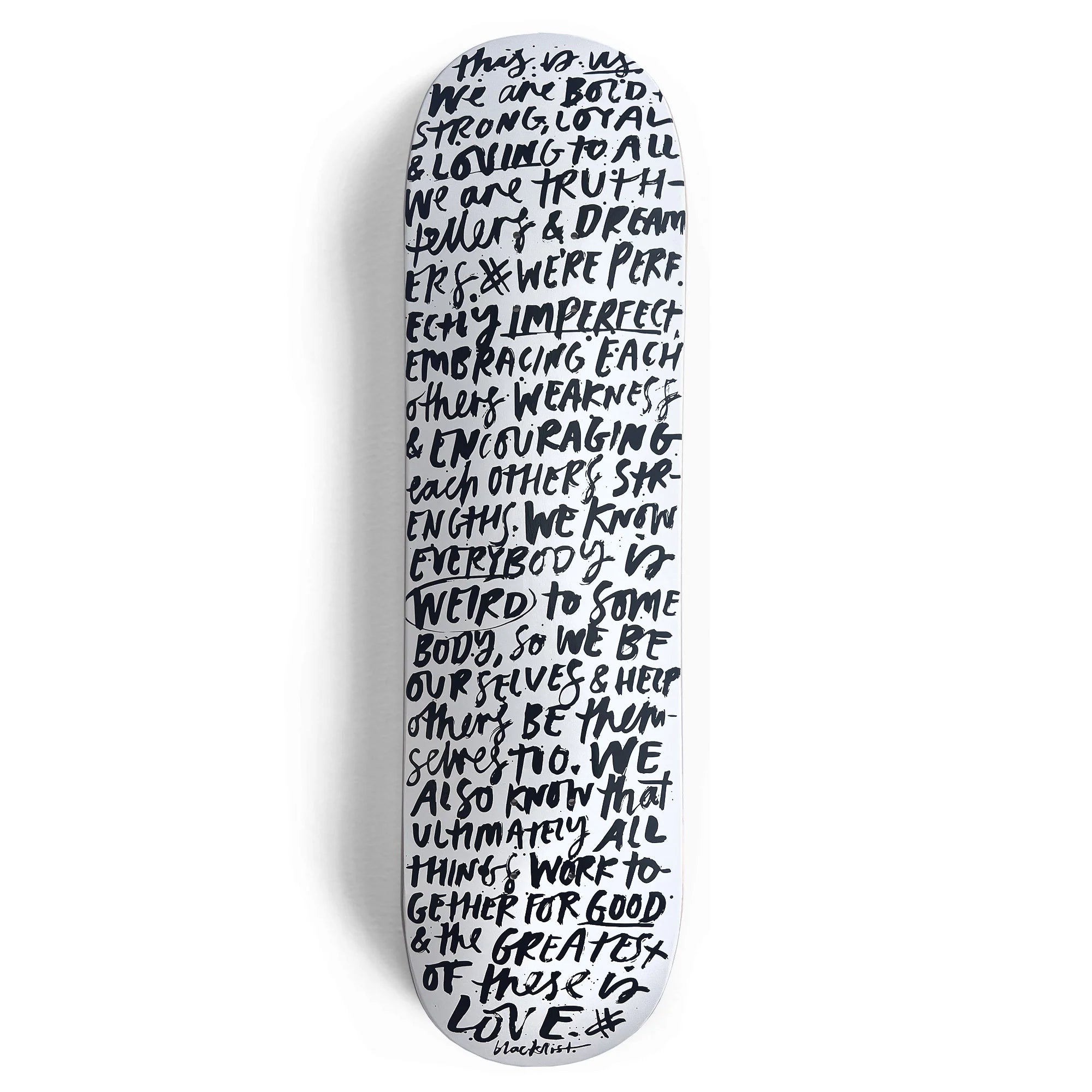 Blacklist | Skatedeck Family Mantra